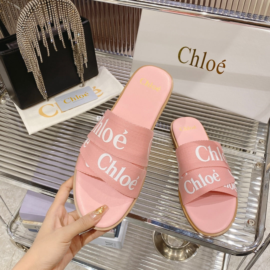 WOODY SLIPPER IN ROSE PINK CANVAS