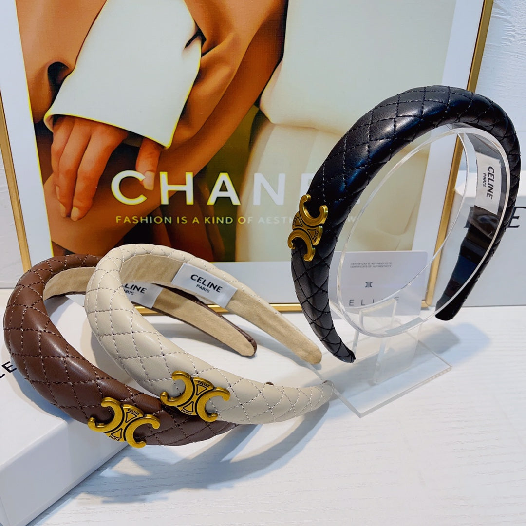 WHITE CREAM LAMBSKIN HAIRBAND 925628