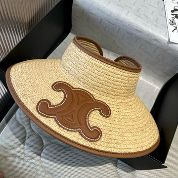 WIDE BRIM HALF HEAD HAT MODEL 650339 IN NATURAL RAFFIA STRAW