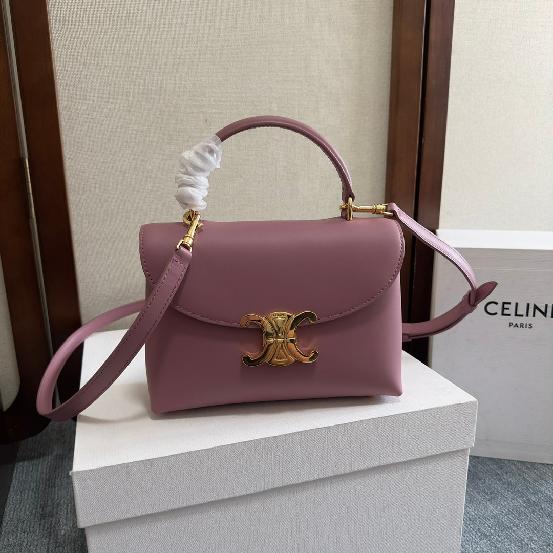 NINO BAG 20 IN OPIUM SOFT CALFSKIN GOLD HARDWARE