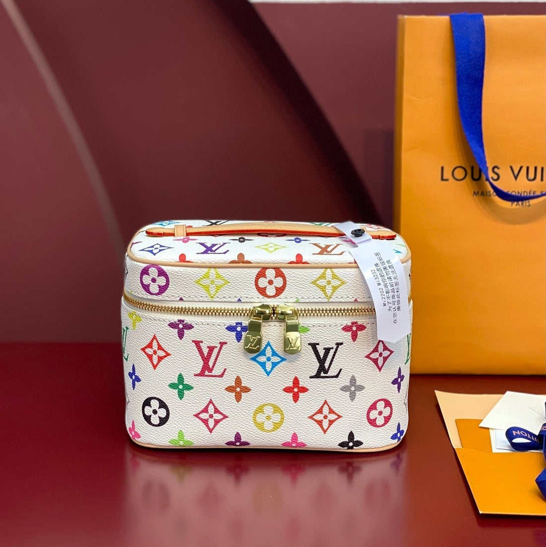 NICE BB 20 IN MULTICOLOR MONOGRAM CANVAS GOLD ZIPPER