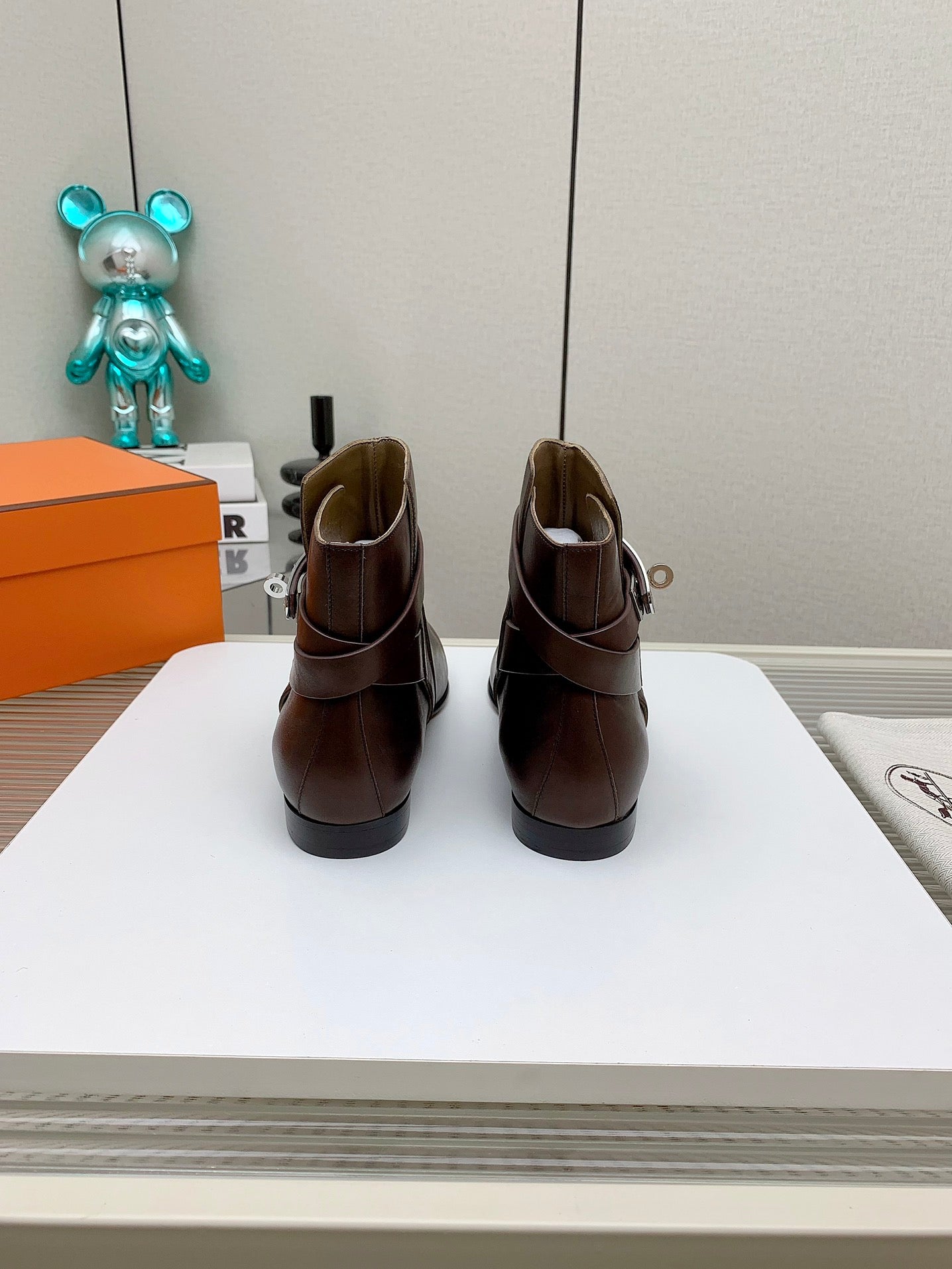 WOMEN'S NEO ANKLE BOOT IN RUSSET BROWN CALFSKIN