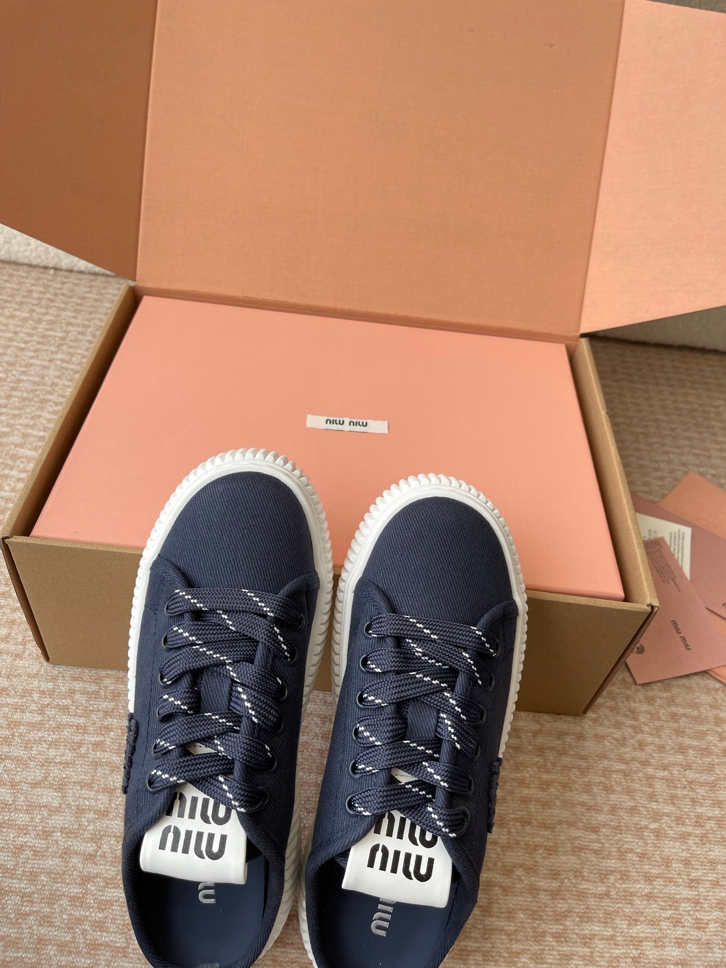 WASH SNEAKER MULES IN DARK NAVY DENIM