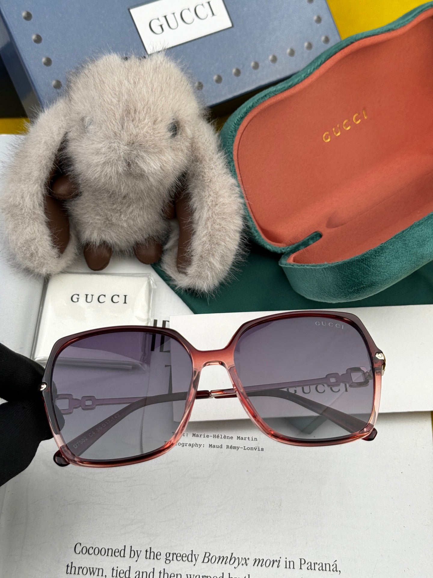 OVERSIZED SQUARE FRAME SUNGLASSES G2750 IN ACETATE AND METAL