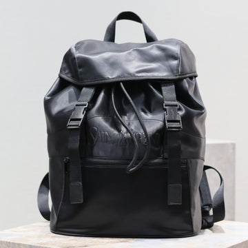 WATERPROOF BACKPACK 45 IN BLACK NYLON WITH EMBOSSED LOGO
