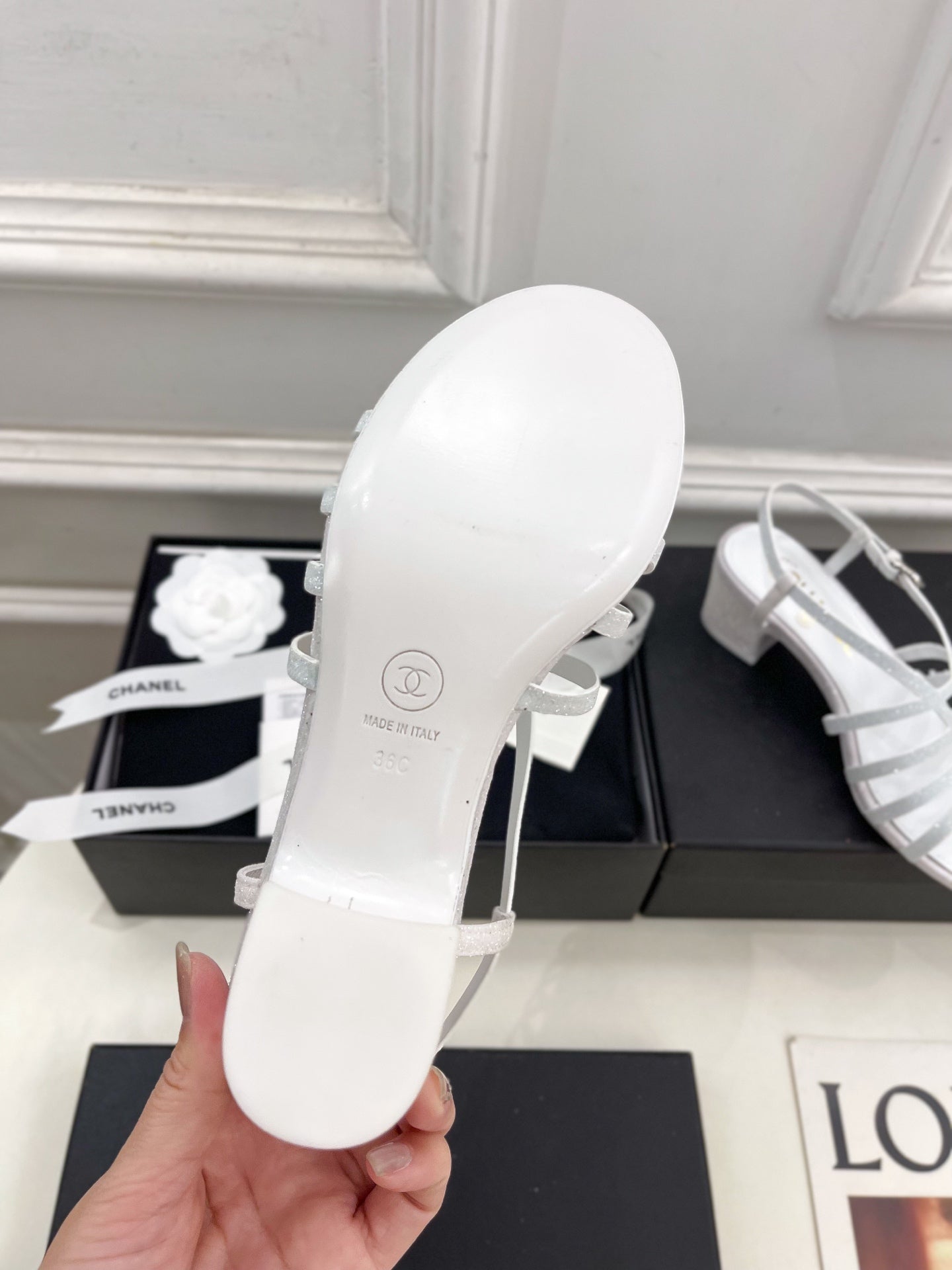 WHITE ROMAN 5 CM SANDALS